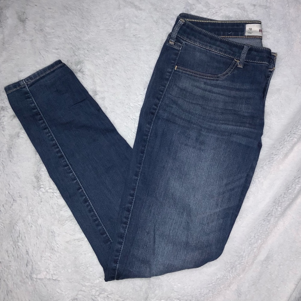 hollister skinny jeans - medium wash